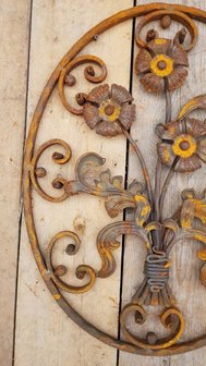 Ovaal-smeedijzer-element-decoratie-oranment-met-bloemen-poort-hekwerk-deur-balkon-1