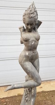 Antiek-tuinbeeld-brons-Art-Nouveau-danseres-standbeeld-kunstwerk-oud-3