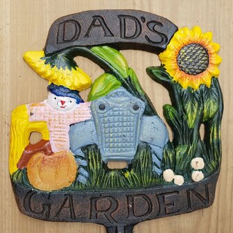 Gietijzeren-tuinsteker-tuinprikker-tuindecoratie-dads-garden-papas-tuin-1