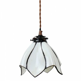 Tiffany-hanglamp-Lelie-wit-bruin-glas-metaal-hanglamp-eettafel-2