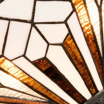 Tiffany-plafondlamp-hanglamp-wit-bruin-metaal-glas-driehoek-plafonniere-2