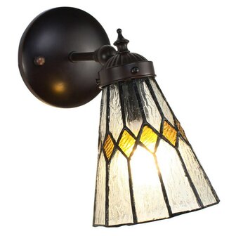 Ronde-Tiffany-Art-Deco-wandlamp-transparant-glas-metaal-rond-muurlamp