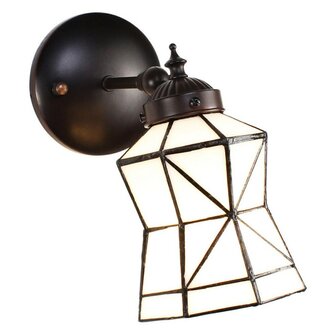 Tiffany-wandlamp-muurlamp-wit-bruin-glas-metaal-muurlamp
