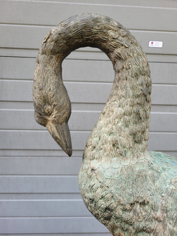 Brons-standbeeld-van-een-Zwaan-kunstwerk-6