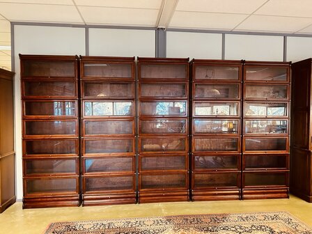 Klassiek-Engels-Engelse-Antiek-Globe-Wernicke-Boekenkast-Kast-Bookcase-1