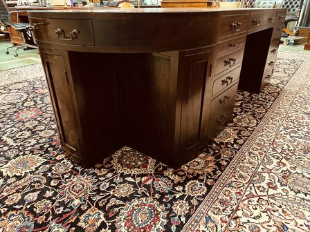 Klassiek-Engels-Engelse-Antiek-Art-Deco-Jan-Frantzen-Bureau-Partnerdesk-Tafel