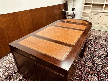 Klassiek-Engels-Engelse-Antiek-Art-Deco-Jan-Frantzen-Bureau-Partnerdesk-Tafel