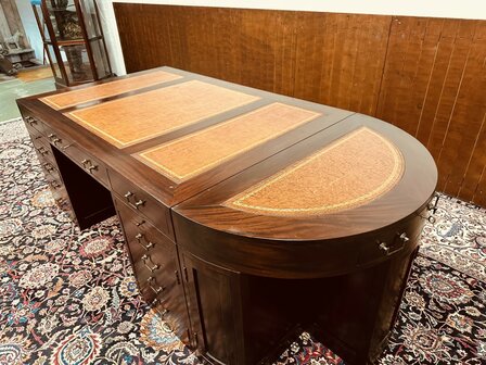 Klassiek-Engels-Engelse-Antiek-Art-Deco-Jan-Frantzen-Bureau-Partnerdesk-Tafel