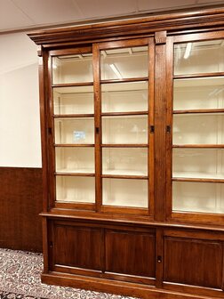 Klassiek-Engels-Antiek-Eiken-Boekenkast-Bibliotheekkast