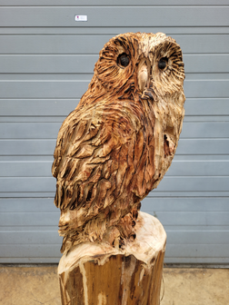 Houtsnijwerk-houtsculptuur-standbeeld-tuinbeeld-van-een-uil-6