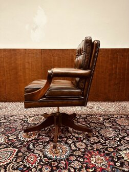 Klassiek-Engels-Antiek-Chesterfield-Bureaustoel-President-Chair