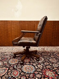 Klassiek-Engels-Antiek-Bureaustoel-President-Chair