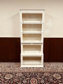 Klassiek-Engels-Witte-Globe-Wernicke-Boekenkast