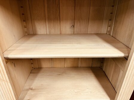 Landelijk-Engels-Blank-Eiken-Boekenkast