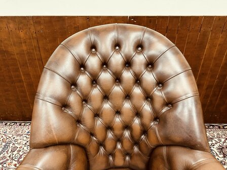 Bruine-Chesterfield-Director-Chair-Bureaustoel