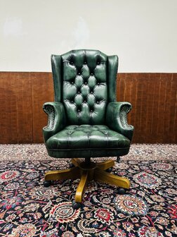The-Chesterfield-Brand-Bureaustoel-Groen