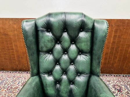 The-Chesterfield-Brand-Bureaustoel-Groen