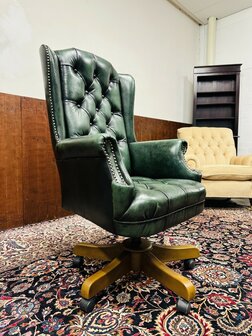 The-Chesterfield-Brand-Bureaustoel-Groen
