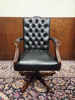 Klassieke-Chesterfield-President-bureaustoel-zwart-2