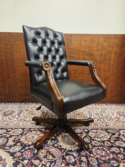 Klassieke-Chesterfield-President-bureaustoel-zwart-1