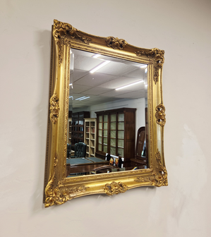 Antieke-Franse-goude-spiegel-barok-barock-met-facet-geslepen-glas