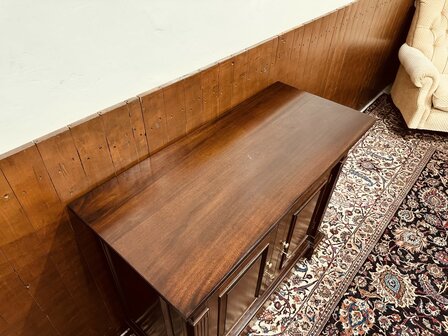 Klassiek-Engels-Antiek-Oud-Mahonie-Kantoorkast-Archiefkast-Ladekast-Dressoir