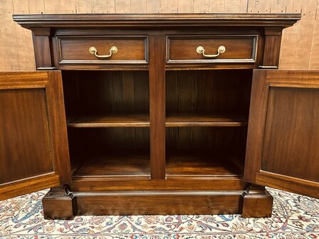 Klassiek-Engels-Antiek-Oud-Mahonie-Kantoorkast-Archiefkast-Ladekast-Dressoir