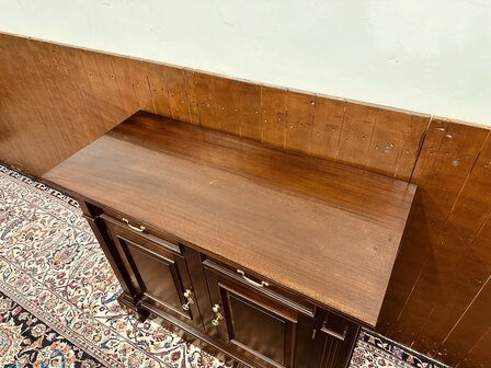 Klassiek-Engels-Antiek-Oud-Mahonie-Kantoorkast-Archiefkast-Ladekast-Dressoir