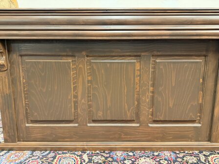 Klassiek-Engels-Antiek-Oud-Chesterfield-Mancave-Bar-Toog-Pubbar-met-Barkrukken