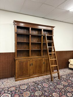Klassiek-Engels-Antiek-Oud-Eikenhouten-Eichholtz-Boekenkast-Bibliotheekkast