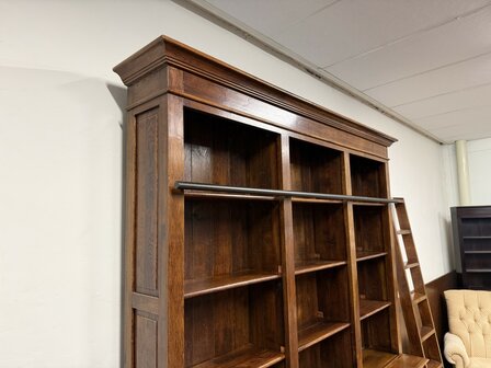 Klassiek-Engels-Antiek-Oud-Eikenhouten-Eichholtz-Boekenkast-Bibliotheekkast