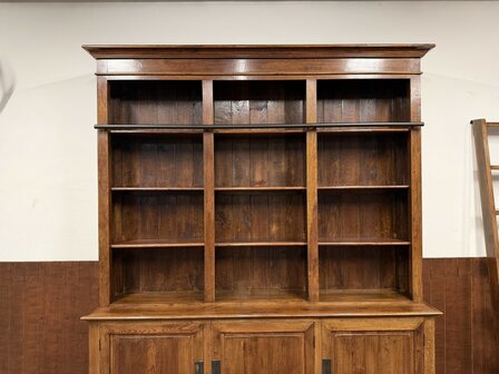 Klassiek-Engels-Antiek-Oud-Eikenhouten-Eichholtz-Boekenkast-Bibliotheekkast