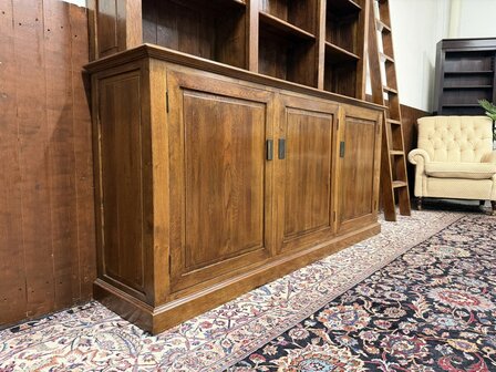 Klassiek-Engels-Antiek-Oud-Eikenhouten-Eichholtz-Boekenkast-Bibliotheekkast
