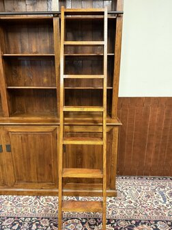 Klassiek-Engels-Antiek-Oud-Eikenhouten-Eichholtz-Boekenkast-Bibliotheekkast