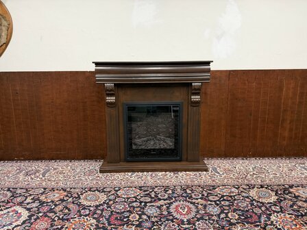 Klassiek-Engels-Antiek-Oud-Chesterfield-Sfeerhaard-Haard-Kachel