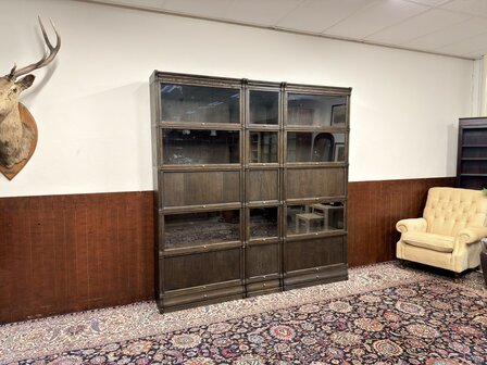 Klassiek-Engels-Antiek-Oud-Originele-Globe-Wernicke-Boekenkast-Vitrinekast-Ambassador