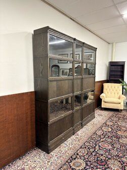 Klassiek-Engels-Antiek-Oud-Originele-Globe-Wernicke-Boekenkast-Vitrinekast-Ambassador
