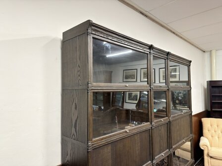 Klassiek-Engels-Antiek-Oud-Originele-Globe-Wernicke-Boekenkast-Vitrinekast-Ambassador