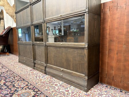 Klassiek-Engels-Antiek-Oud-Originele-Globe-Wernicke-Boekenkast-Vitrinekast-Ambassador