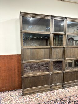 Klassiek-Engels-Antiek-Oud-Originele-Globe-Wernicke-Boekenkast-Vitrinekast-Ambassador