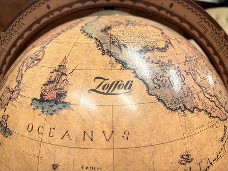 Klassiek-Oud-Antiek-Italiaans-Zoffoli-Bar-Drank-Globe-Weredbol-Vloermodel