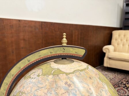 Klassiek-Oud-Antiek-Italiaans-Zoffoli-Bar-Drank-Globe-Weredbol-Vloermodel