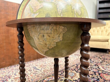 Klassiek-Oud-Antiek-Italiaans-Zoffoli-Bar-Drank-Globe-Weredbol-Vloermodel