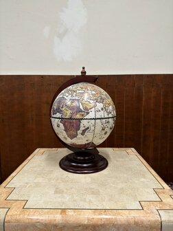 Klassiek-Oud-Antiek-Italiaans-Zoffoli-Bar-Drank-Globe-Weredbol-Tafelmodel
