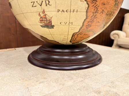Klassiek-Oud-Antiek-Italiaans-Zoffoli-Bar-Drank-Globe-Weredbol-Tafelmodel