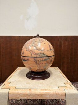 Klassiek-Oud-Antiek-Italiaans-Zoffoli-Drank-Bar-Globe-Weredbol-Tafelmodel