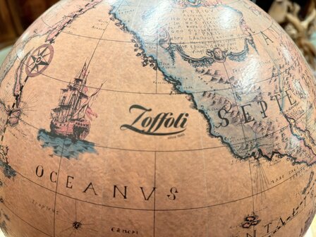 Klassiek-Oud-Antiek-Italiaans-Zoffoli-Drank-Bar-Globe-Weredbol-Tafelmodel