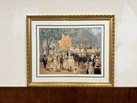 Klassiek-Oud-Antiek-Engels-Prent-van-The-Balloon-Seller-Alan-Maley