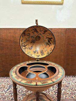 Klassiek-Oud-Antiek-Italiaans-Zoffoli-Bar-Drank-Globe-Barglobe-Weredbol-Vloermodel
