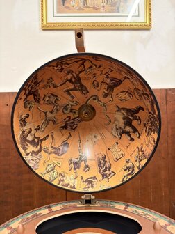 Klassiek-Oud-Antiek-Italiaans-Zoffoli-Bar-Drank-Globe-Barglobe-Weredbol-Vloermodel
